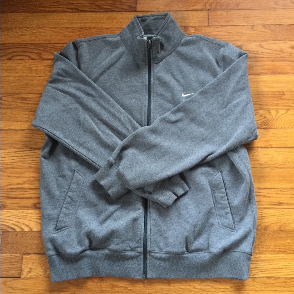 NIKE MEN’S FULL ZIP SWEATSHIRT XL CHARCOAL GRAY